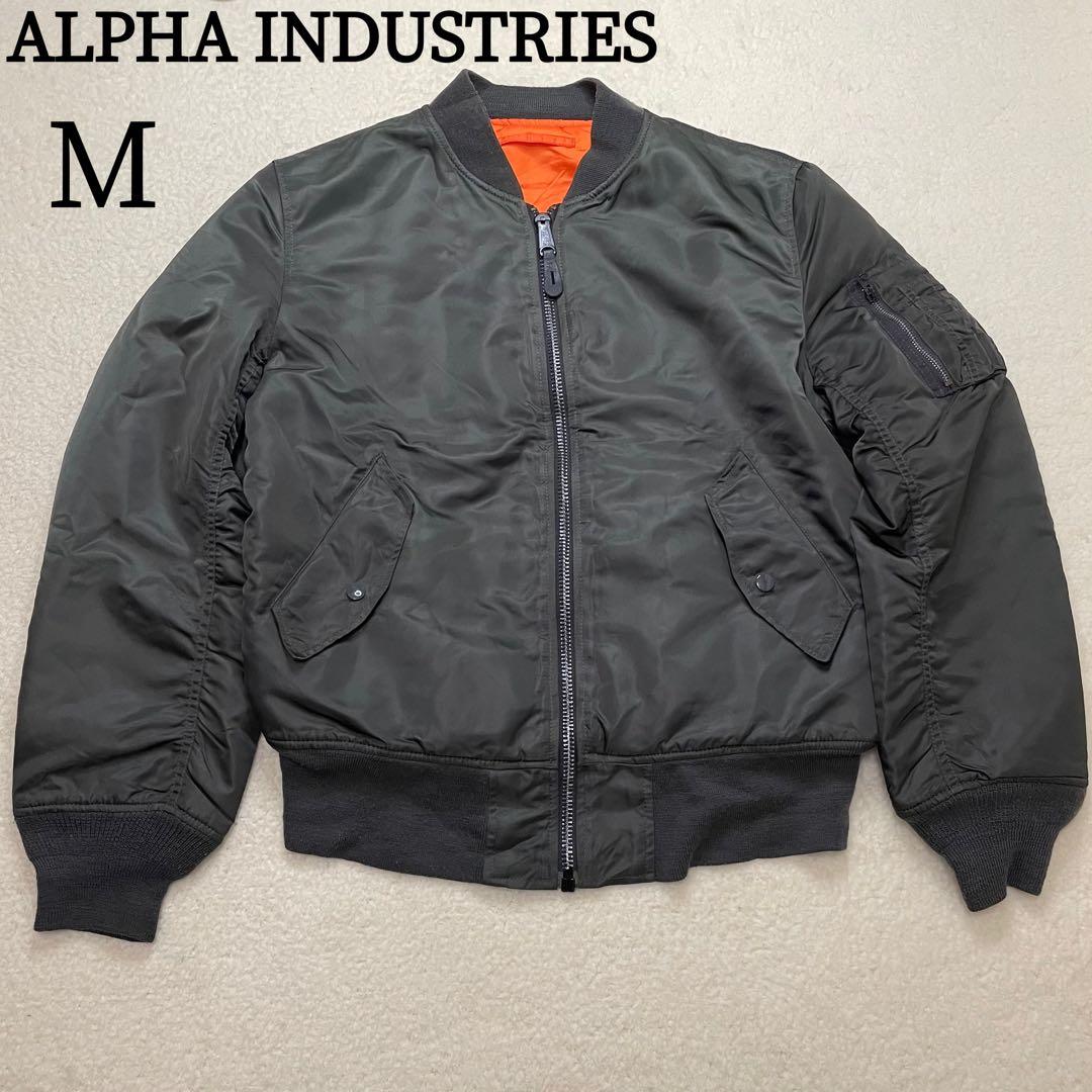 90s USA製 ALPHA アルファ MA-1 フライトジャケット Y2K