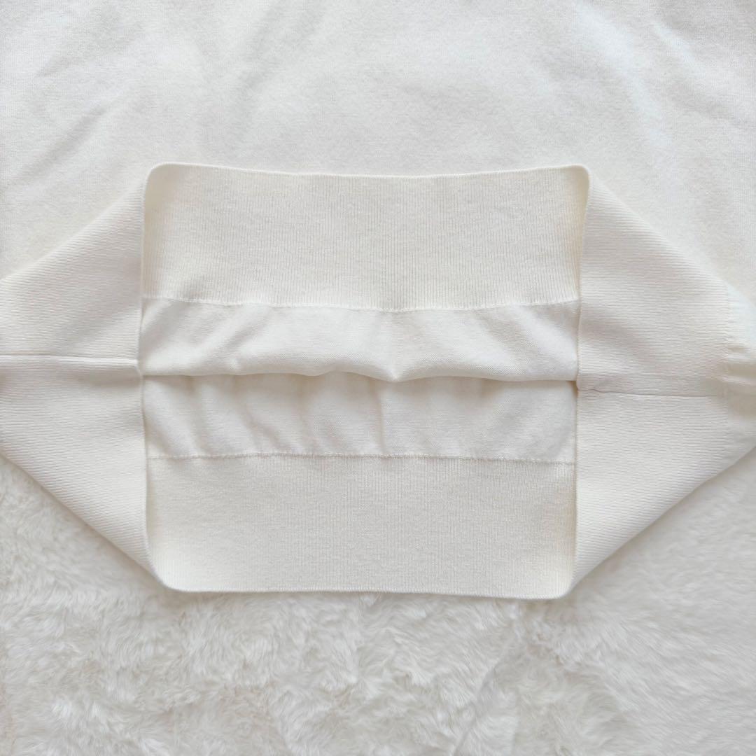 新品✨ CABaN コットンカシミヤプレーンクルーネックプルオーバー ホワイト