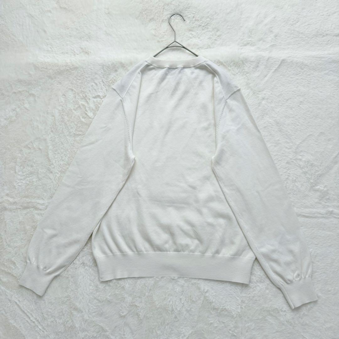 新品✨ CABaN コットンカシミヤプレーンクルーネックプルオーバー ホワイト