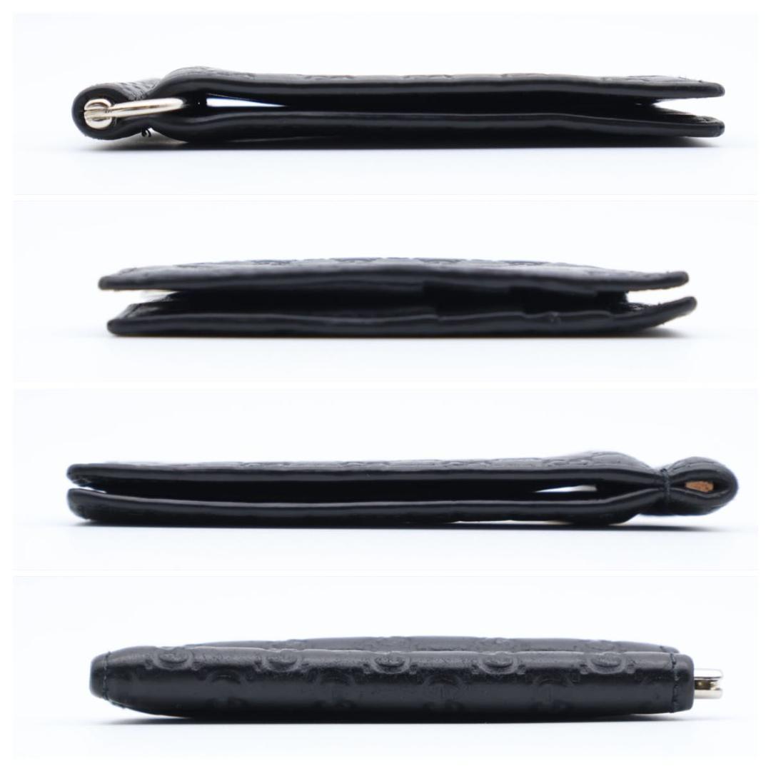 【極美品】GUCCI マネークリップ　マイクロシマ　黒