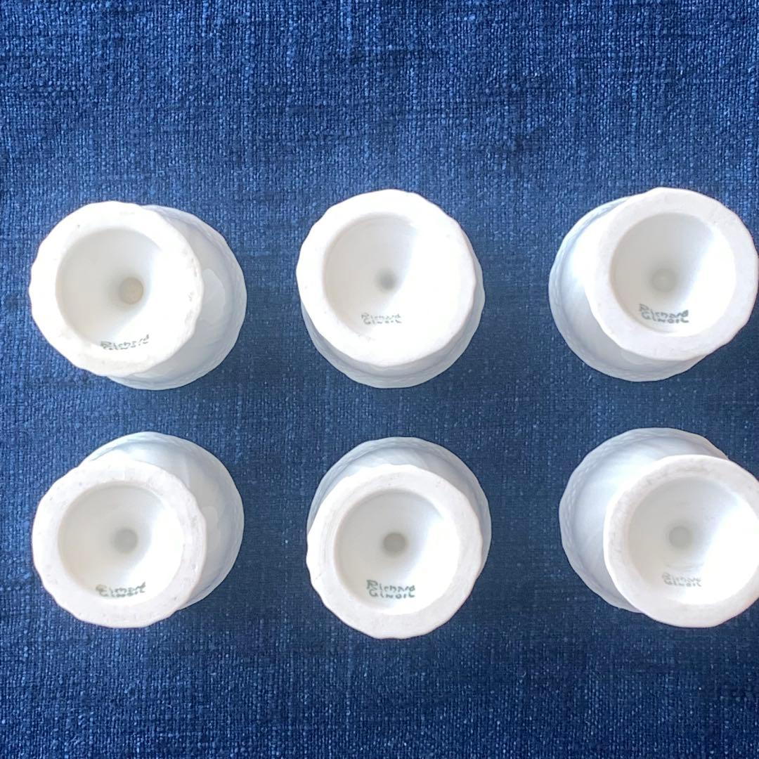 【新品】Richard Ginori ジノリ　磁器製エッグスタンド 4個セット