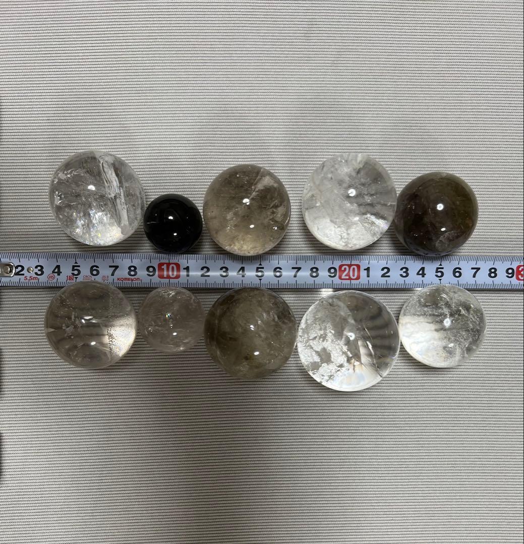 水晶10個まとめ売り　台座2コ付き　ペン立て付き