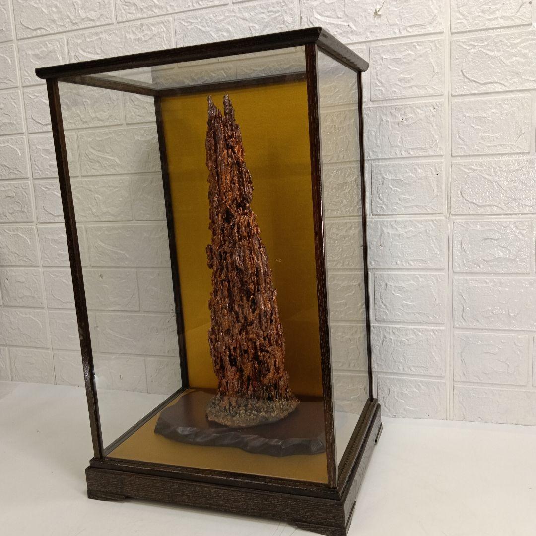 銅滴　台座付き　置物　上197