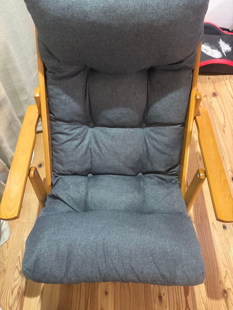 ニトリ パーソナルチェア アルシー-GY オットマン付き