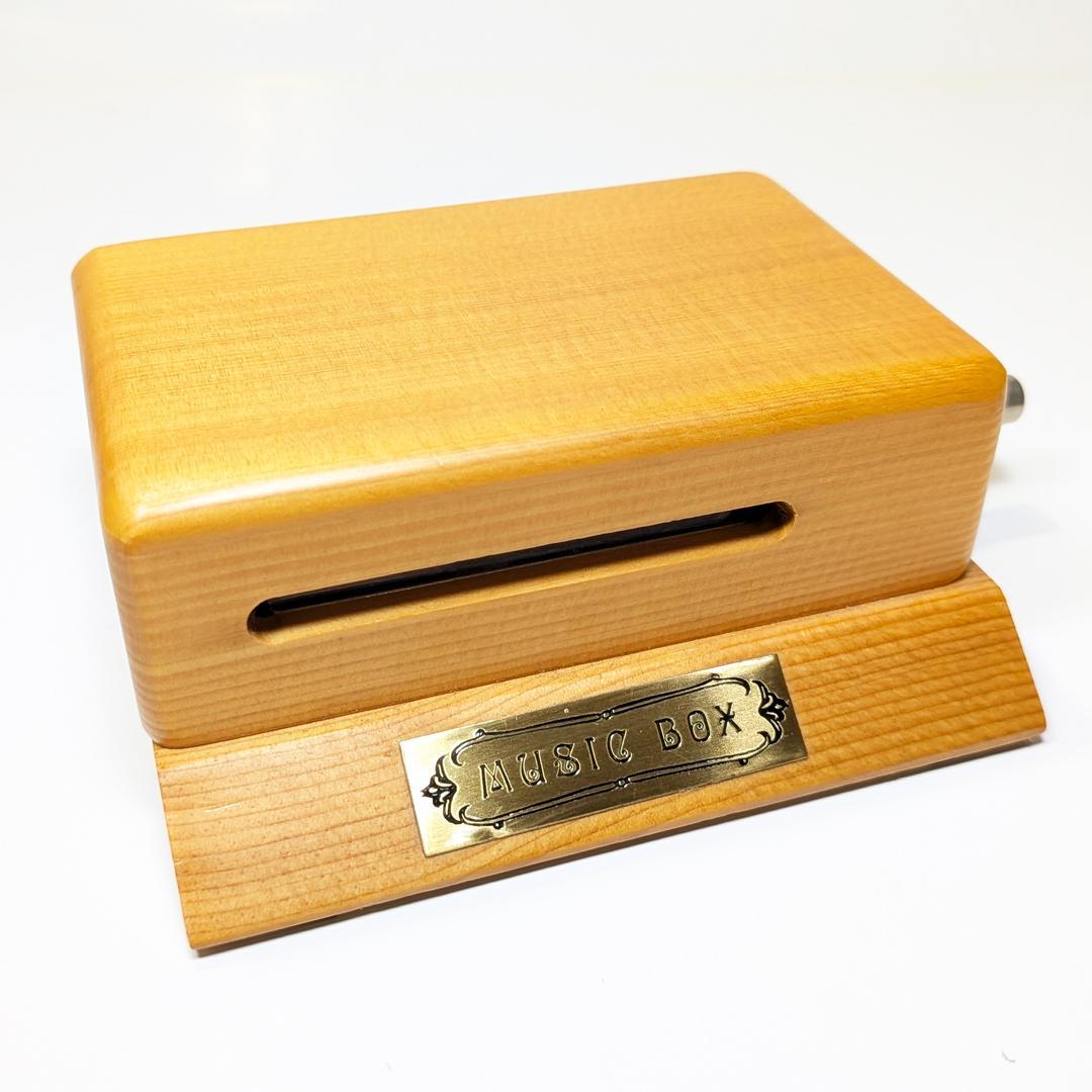 【処分品】手回し式20弁オルゴール2台＋演奏カード13曲付