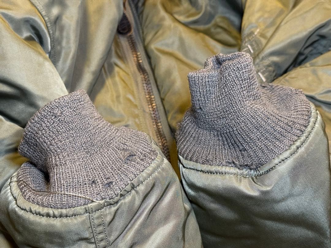 レア！★縦ステッチ70s Eタイプ GREENBRIER製 MA-1 サイズL