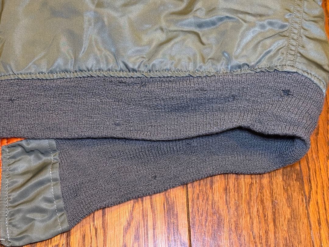 レア！★縦ステッチ70s Eタイプ GREENBRIER製 MA-1 サイズL