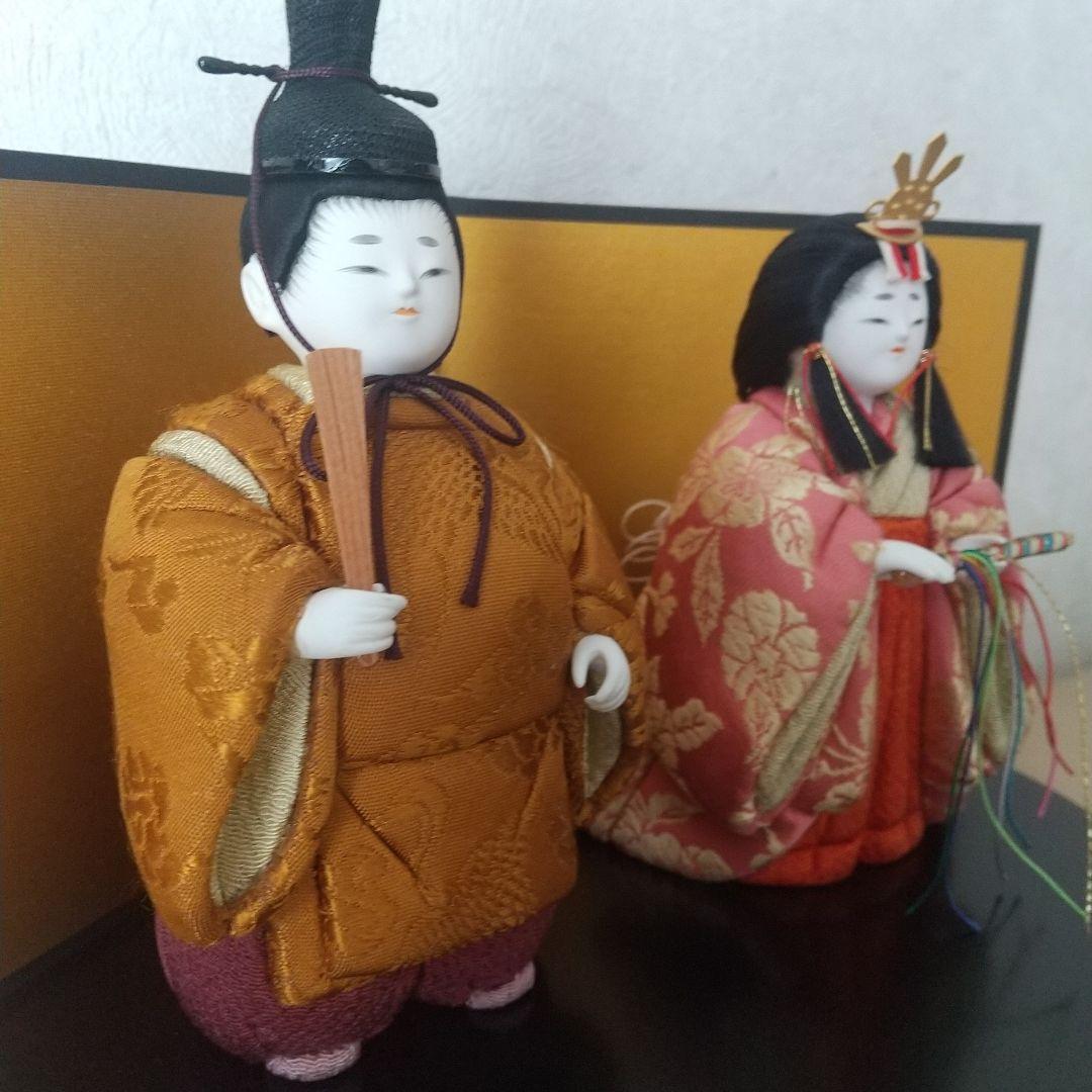 お値下げ中 原孝洲 雛人形 親王飾り 木目込み雛人形 立雛
