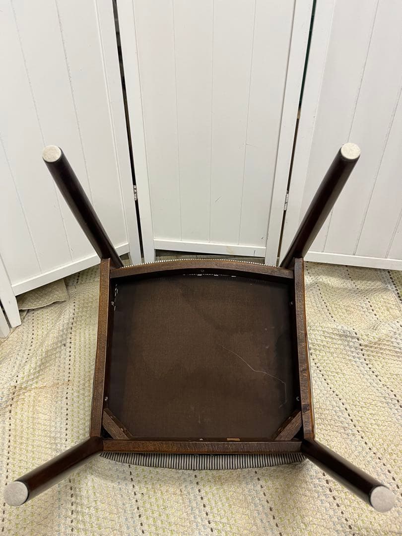 送料込み！日進木工　ダイニングチェア　無垢材　ビンテージ　モダン　レトロ　北欧風