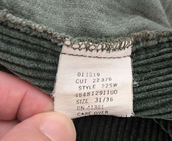 90s ラルフローレン usa製 初期タグ　コーデュロイパンツ　ダークグリーン