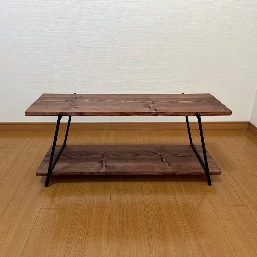 アイアンローテーブル　アイアンレッグ　ローボード　什器　キャンプテーブル　板付