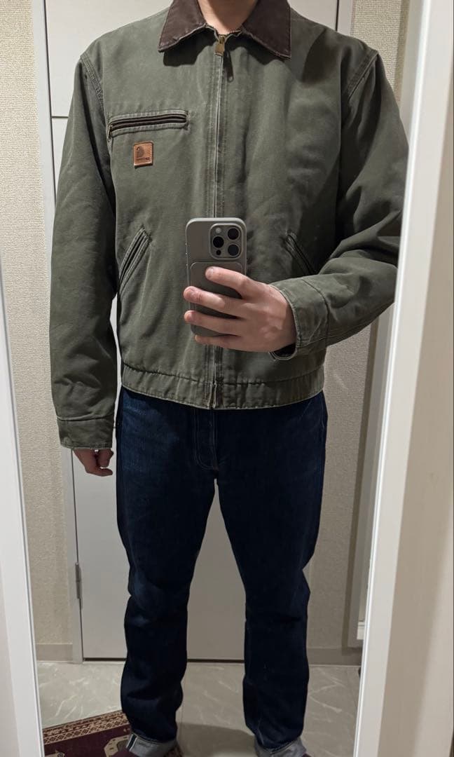 Carhartt デトロイトジャケットアーミーグリーン Ｌサイズ