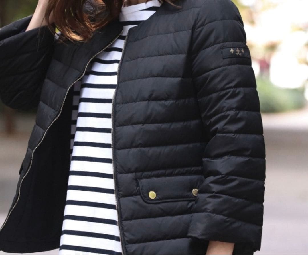 【別注】TATRAS / ACACIA ノーカラー ライトダウンジャケット