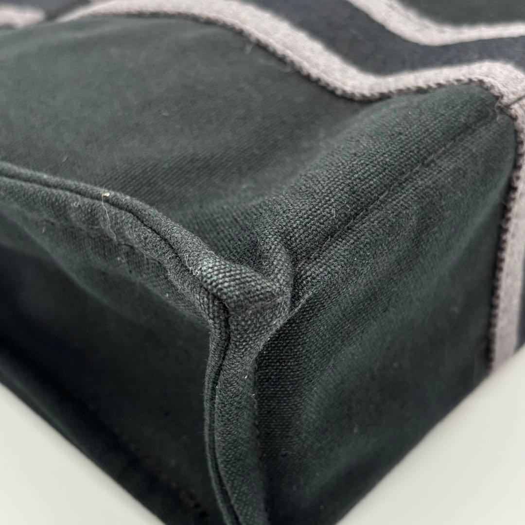 【極美品】HERMES トートPM フールトゥ キャンバス ブラック グレー