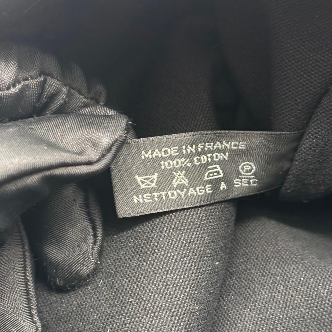 【極美品】HERMES トートPM フールトゥ キャンバス ブラック グレー