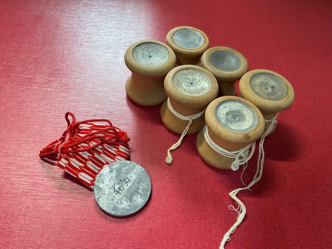 組紐　雅流　おもり大　250匁　6個 40匁の円形のおもり