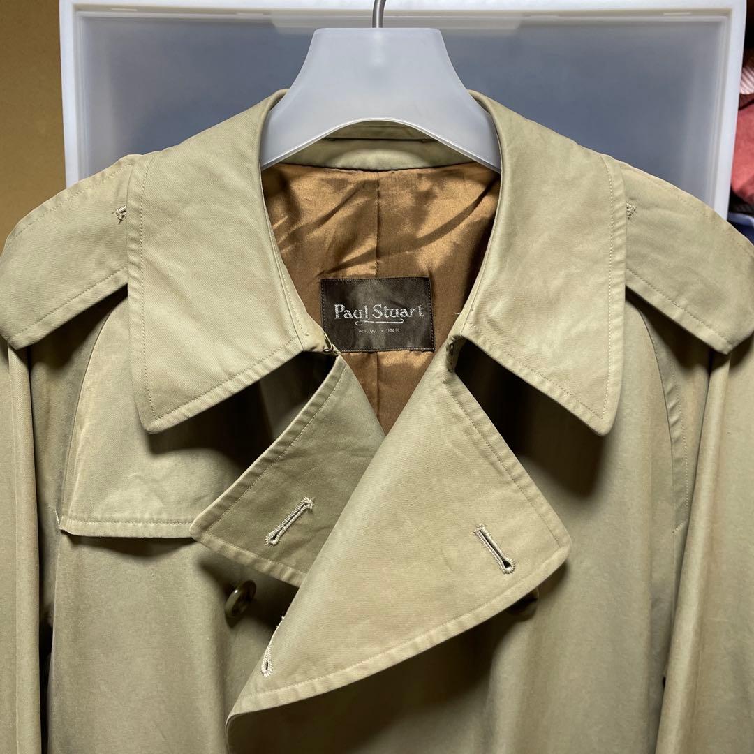 Paul Stuart 一枚袖 トレンチコート 綿100%