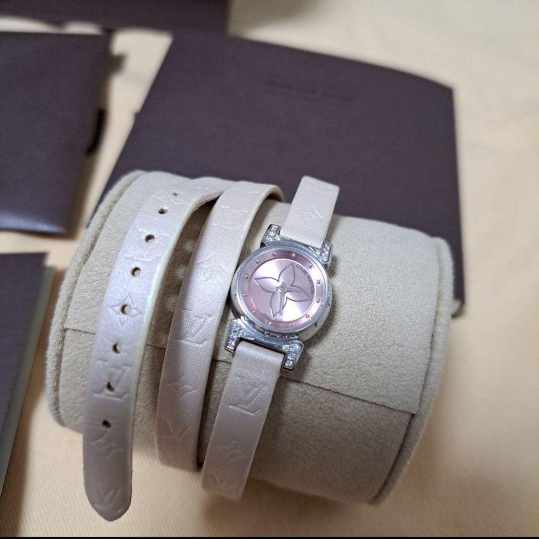 ルイ・ヴィトン LOUIS VUITTON Q151P タンブールビジュ　ピンク