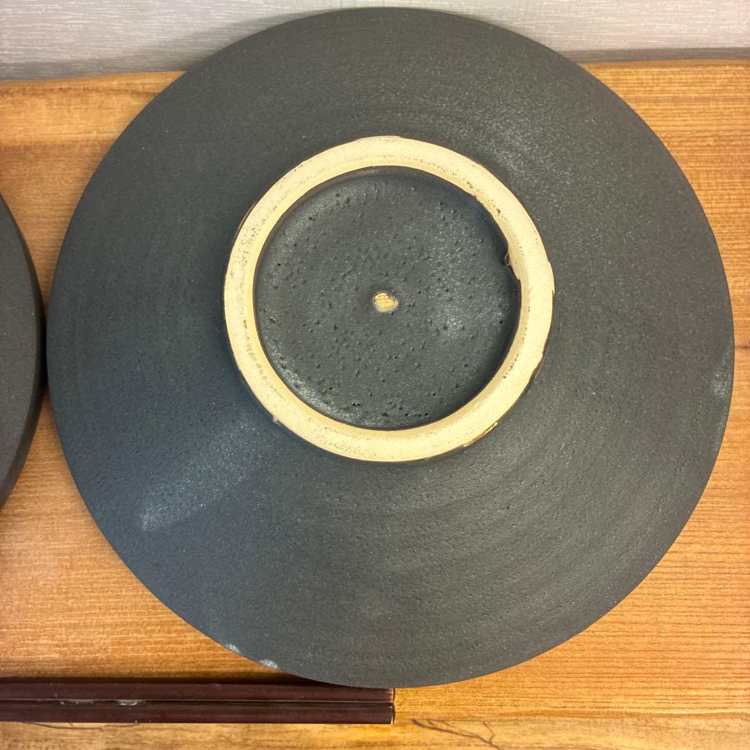 cyaco新品　陶器　陶芸作家　浅鉢2個　453