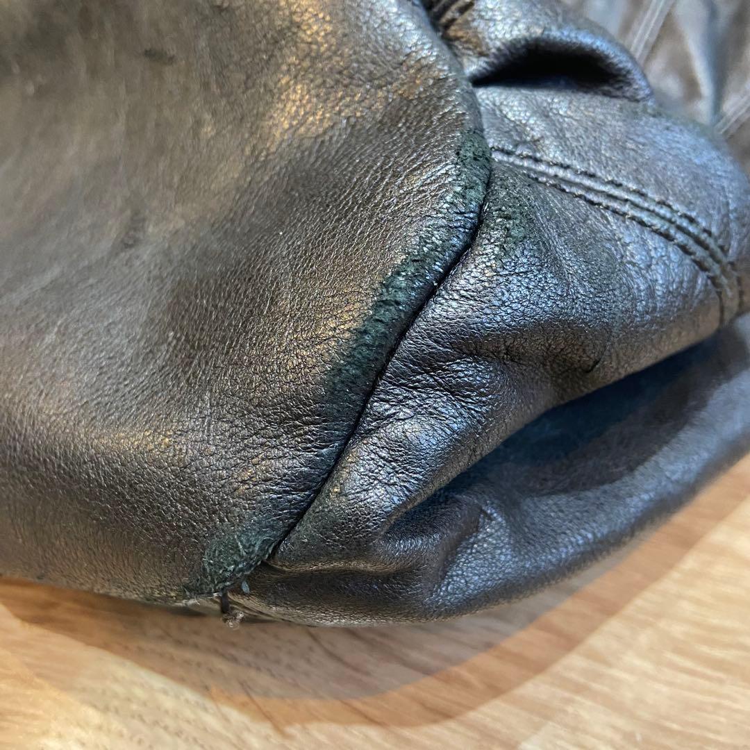 DIESEL ディーゼル A4可 トートバッグ 黒 レザー ショルダーベルト付き