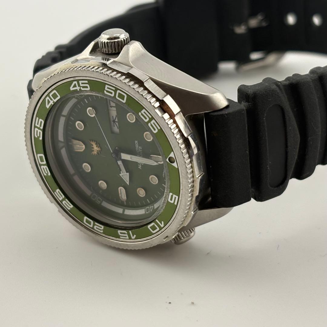 【希少】オリエント　オールウェザー　G589310-00 クォーツ　グリーン