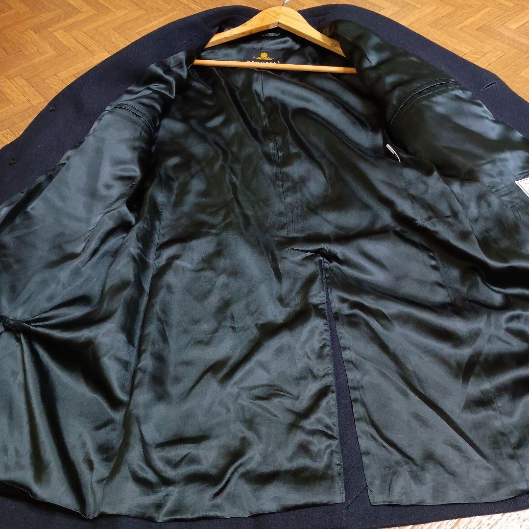 グレンフェル　チェスターコート　ネイビー　ウール　38 Mサイズ　イギリス製