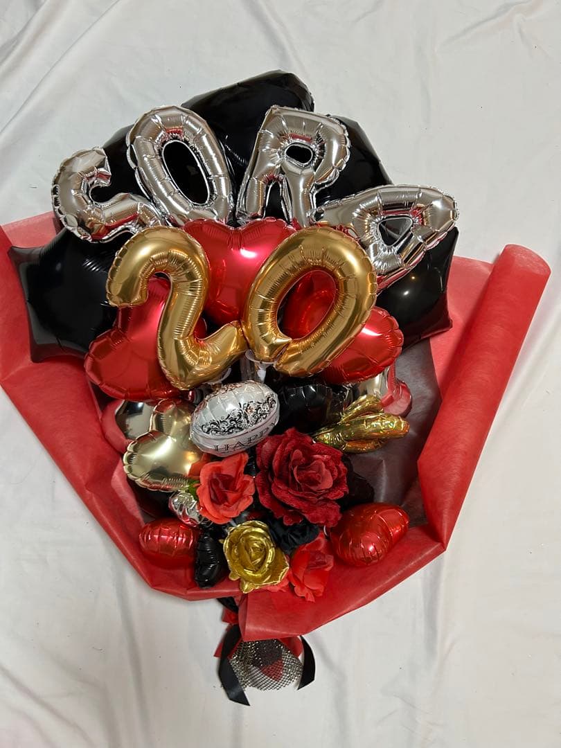 2026 成人式　バルーン花束　ブーケ　名前　卒業式　数字　オーダー