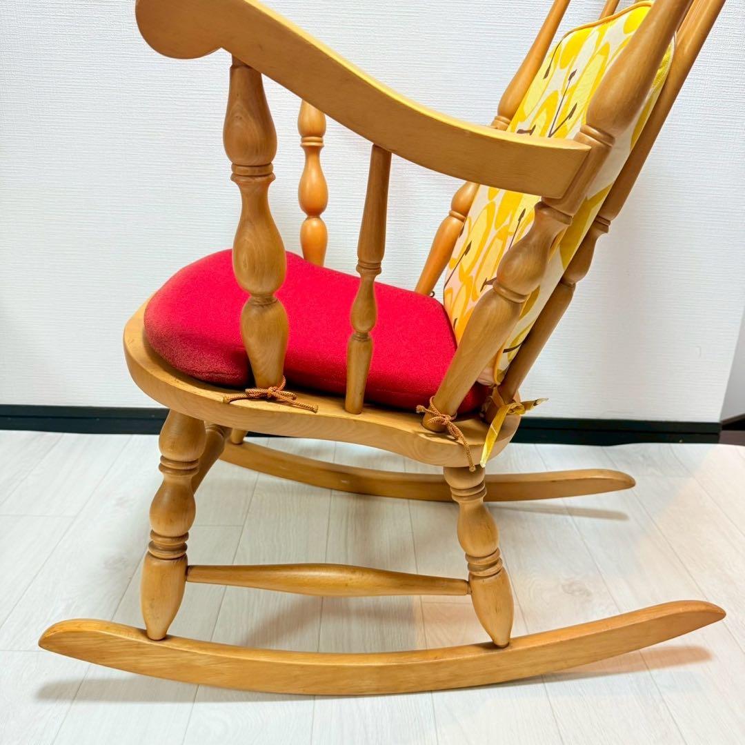 飛騨家具 WINDS 太平 ロッキングチェア クッション付き ヴィンテージ