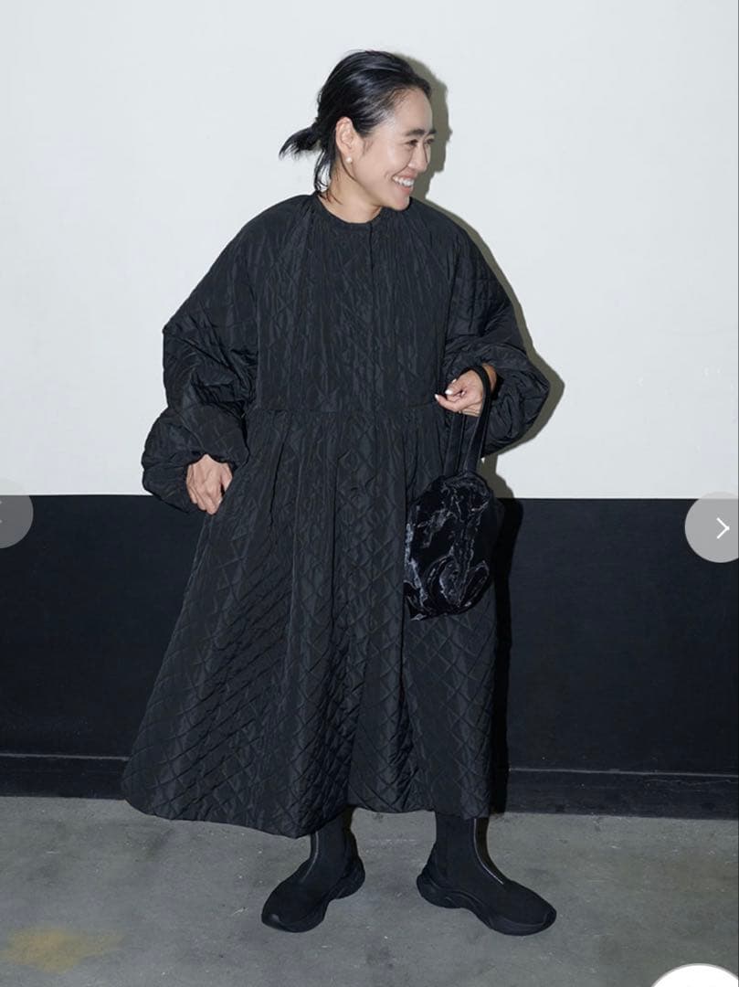 連休限定お値下げ【emmi atelier】金子綾 コラボキルティングコート