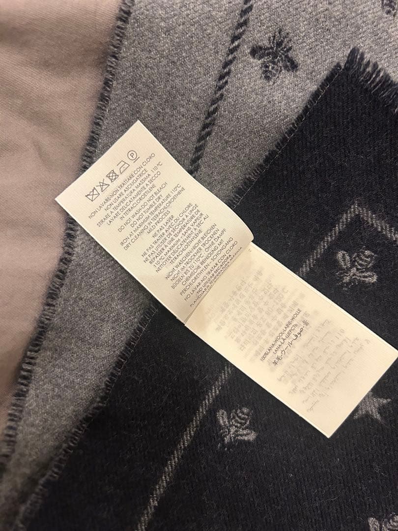 【美品正規品】GUCCI 星と蜂刺繍 マフラー