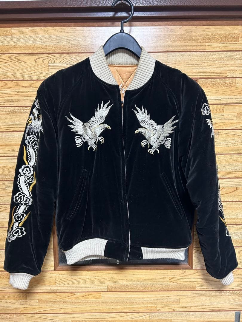 THE FLAT HEAD　別珍 スカジャン 刺繍　サイズM