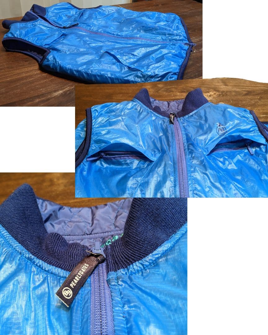 パーリーゲイツ　キルティング　リバーシブル　ナイロン　中綿　ベスト　ゴルフウェア