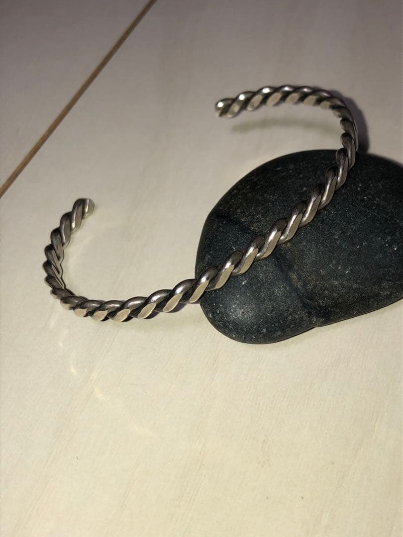 NAVAJO TWIST WIRET BANGLE SILVER バングル