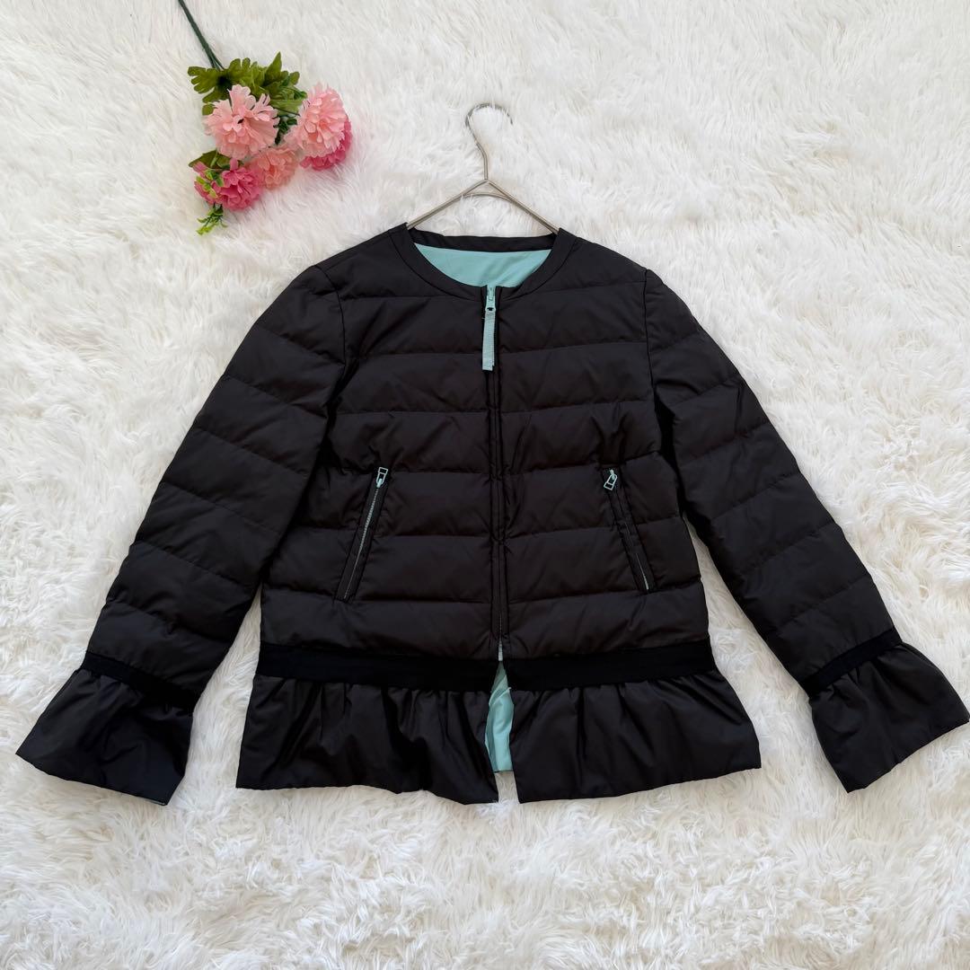 ランバンオンブルー　リバーシブルライトダウンジャケット　2way ぺプラム