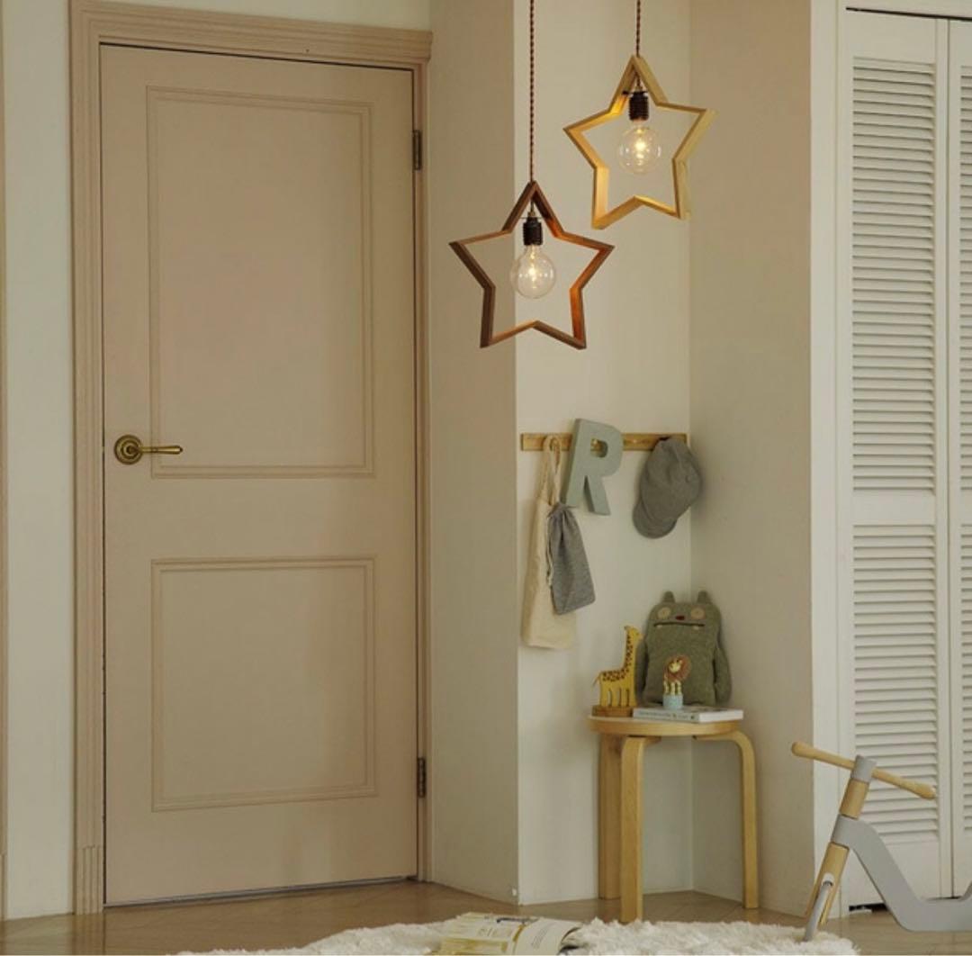 星形ペンダントライト Brown (ウォールナット)