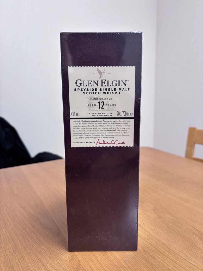 グレンエルギン 12年 箱付き 未開栓　終売品　ディアジオ正規品