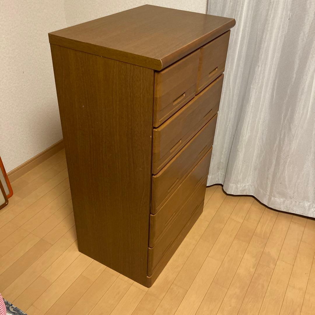 最終値下げ　木製 収納チェスト 6引き出し 約102センチ