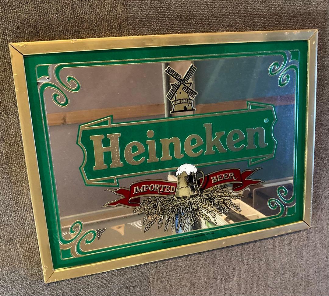 ハイネケン ヴィンテージ パブミラー レトロ アメリカン 雑貨 バー ガレージ