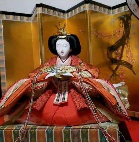 ❀美❀ひな人形❀ 七段飾り❀お道具完備♡西陣織♡手渡し♡近隣は無理お届け可能