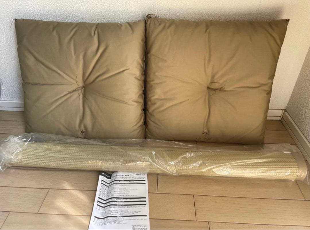 非売品！peak スノーピーク 座布団 ゴザ セット 新品