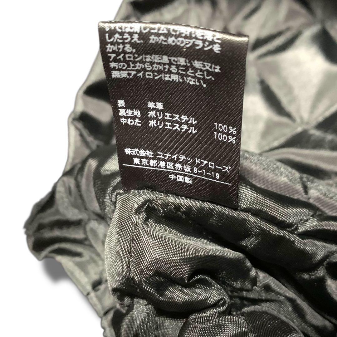 美品【ユナイテッドアローズ】　TOKYO ライダースジャケット　ラムレザー　38