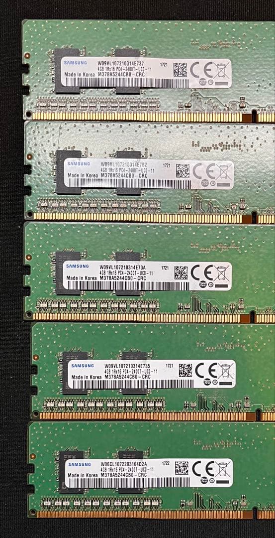 m*o様 【計40GB】Samsung DDR4-2400 4GB 10枚セット