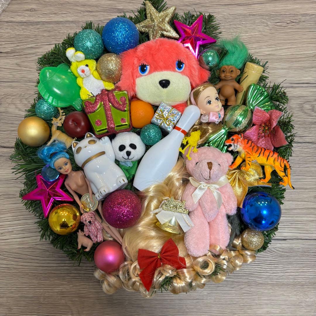 ▲あちゃちゅむ クリスマスリース