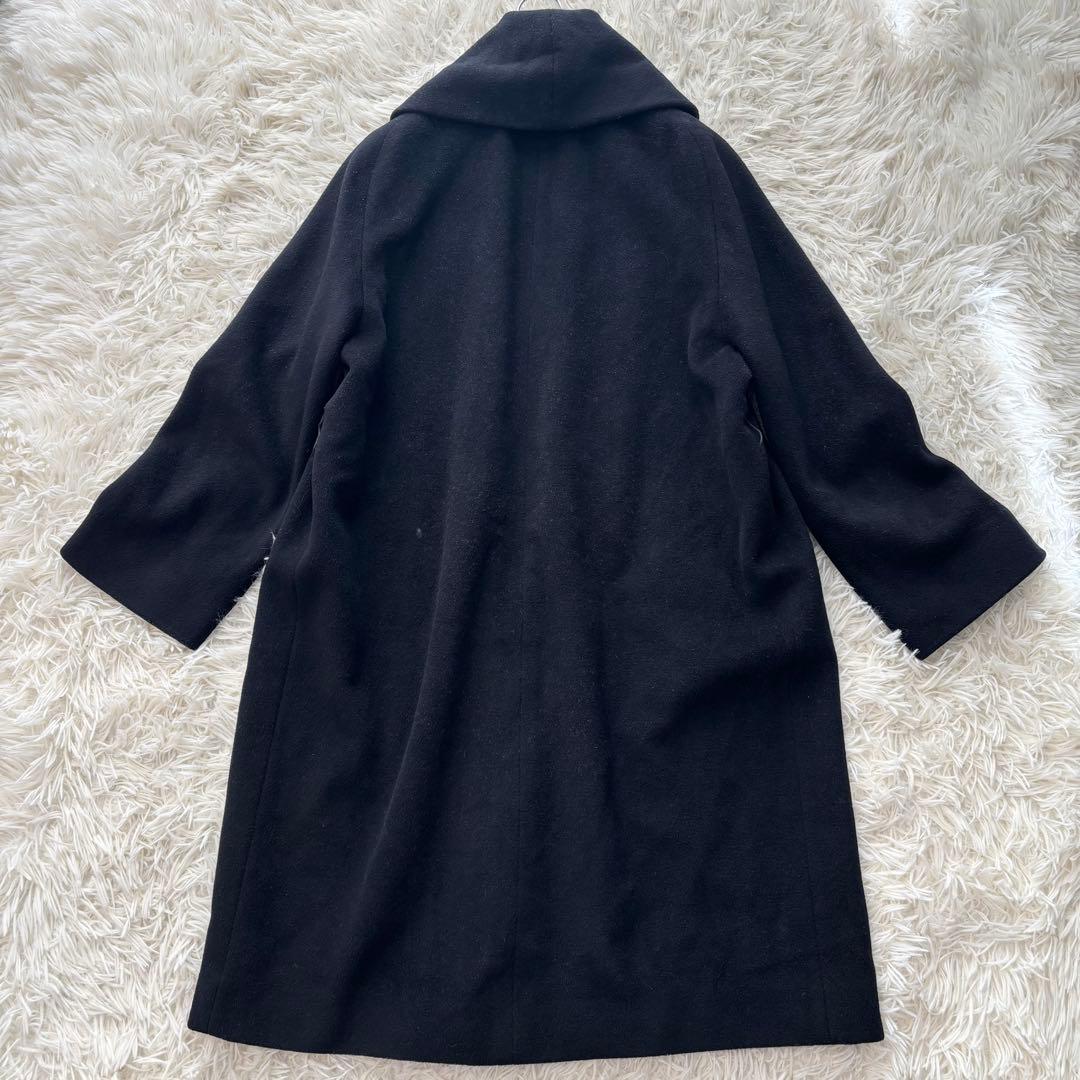 ✨良品✨ マックスマーラ 銀タグ ガウンコート ヴァージンウール100% 女優襟