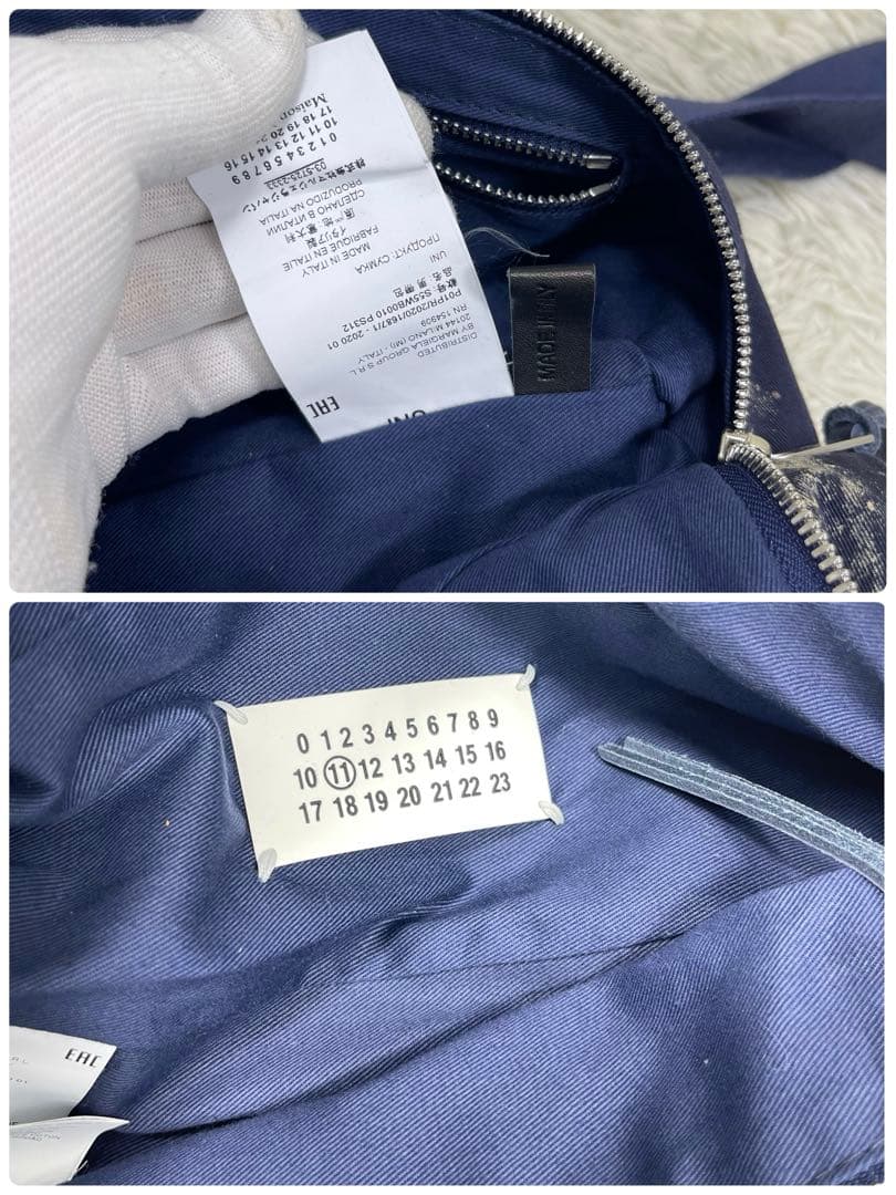 美品‼️Maison Margiela ボディバッグ　ペイント加工　4ステッチ