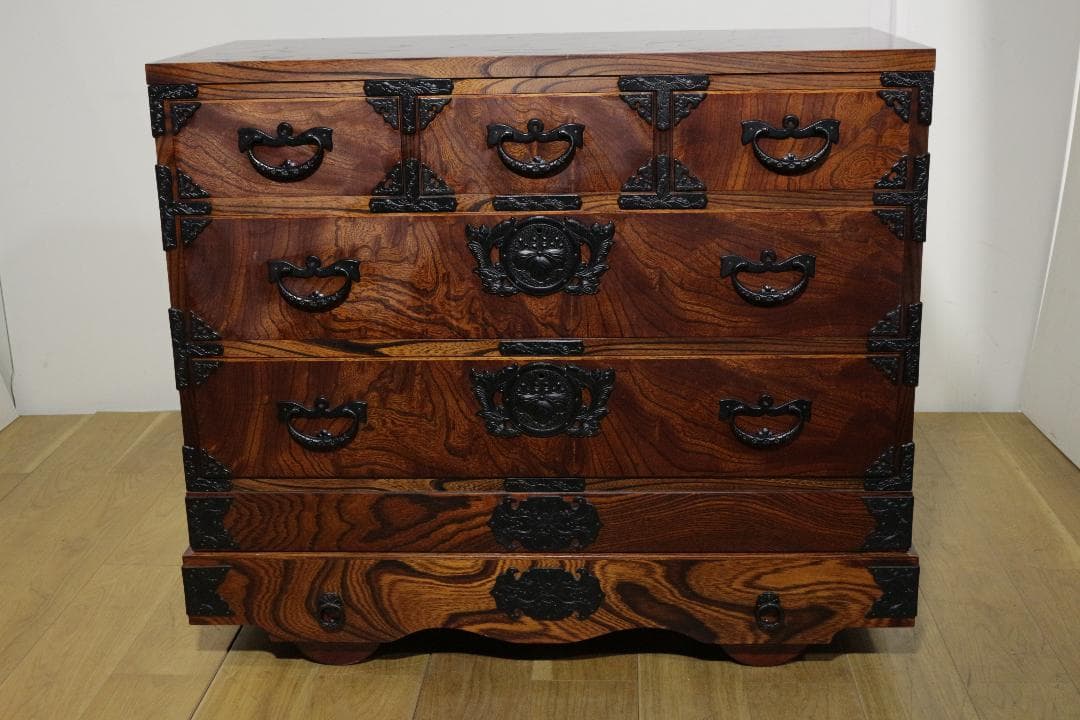 T*o様 岩谷堂タンス★961白鳥4号車付き★車箪笥★伝統工芸★