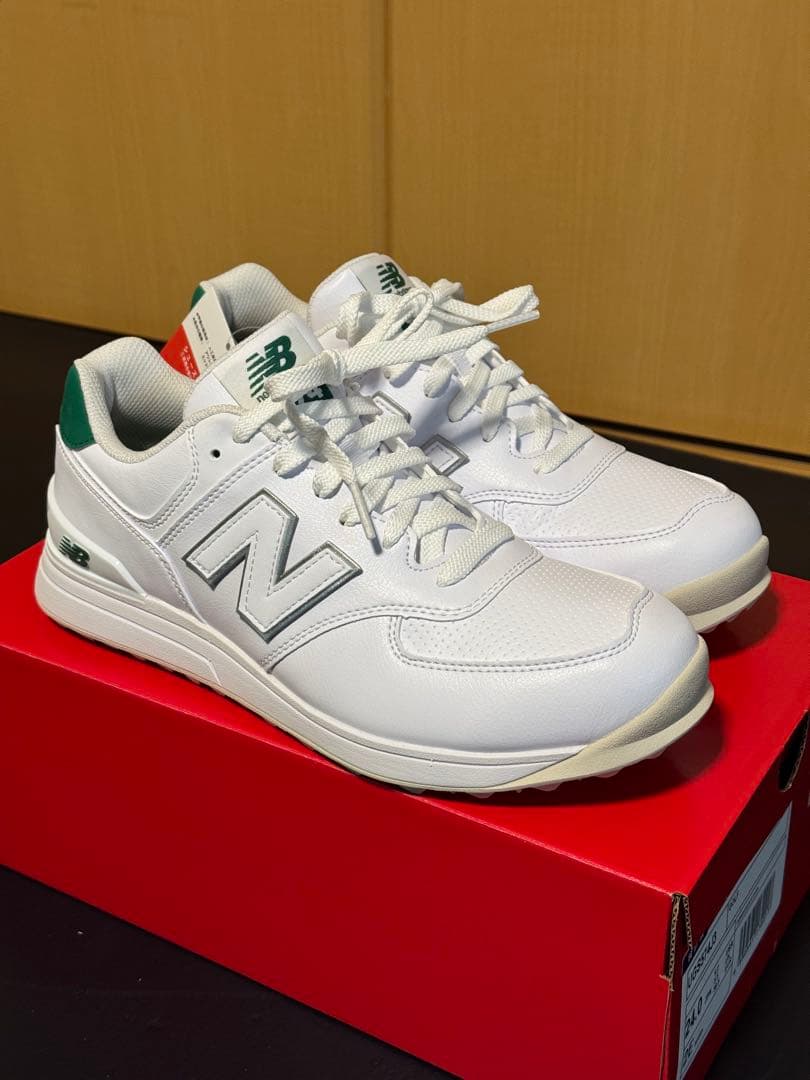New Balance 574 J3 ホワイト/グリーン