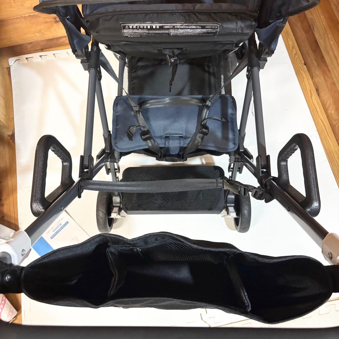 【極美品】カトージ KATOJI 2人でゴー 2人乗り ベビーカー ネイビー