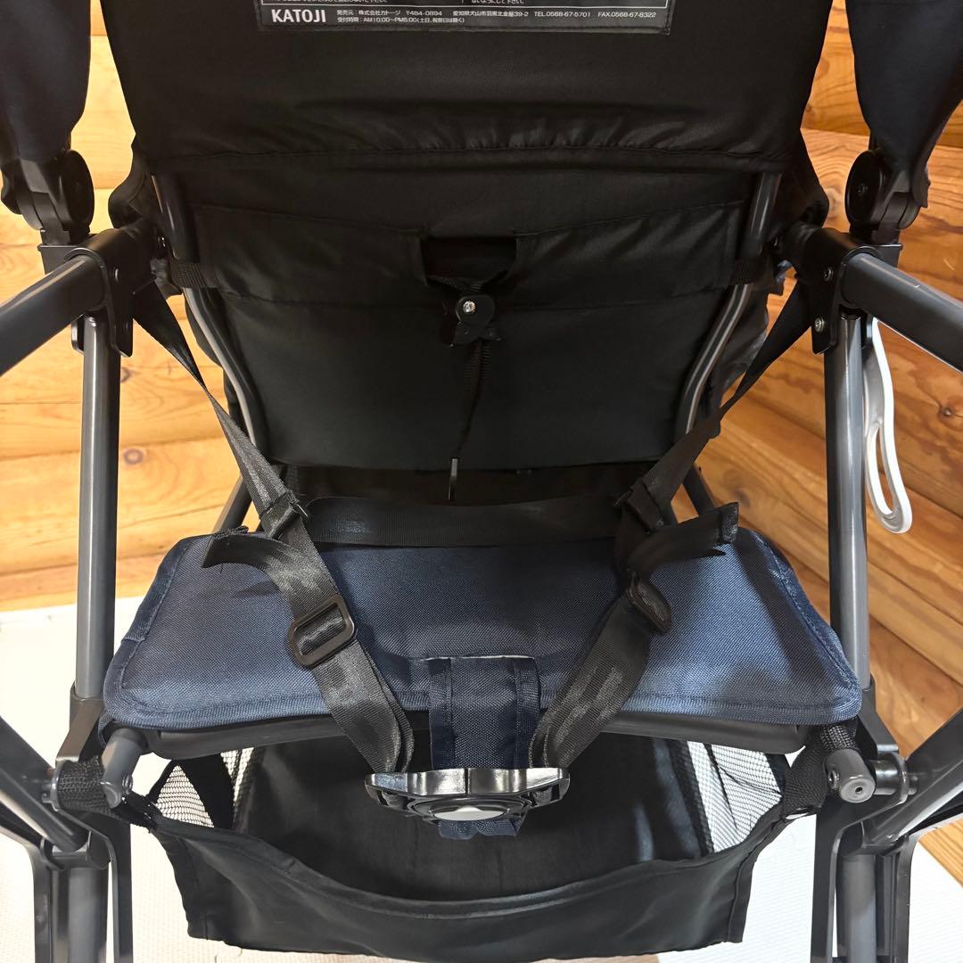 【極美品】カトージ KATOJI 2人でゴー 2人乗り ベビーカー ネイビー