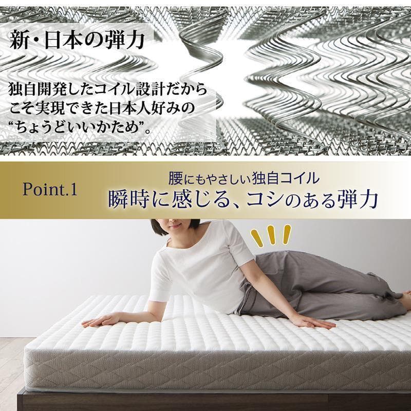 新品 送料込 セミダブルベッド 棚 コンセント 収納 マットレス付 保証付 AB